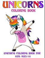 UNICORNS Coloring Book for kids ages 4-8