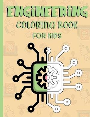 Engineering coloring book for kids