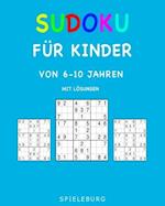 Sudoku für Kinder von 6-10 Jahren (mit Lösungen)