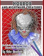 Horror and Nightmare Creatures Mosaic Color by Number Dark Fantasy Adult Coloring Book