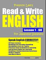 Preston Lee's Read & Write English Lesson 1 - 60 For Japanese Speakers