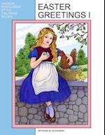 Easter Greetings I: Coloring Book 