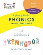 First Step Phonics Beginning Workbooks Level 0, Workbook 5