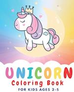 Unicorn coloring book for kids ages 2-5