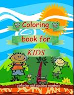 coloring book for kids coloring and teaching numbers