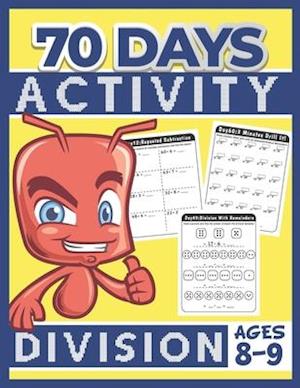 70 Days Activity Division for Kids Ages 8-9