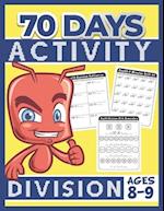 70 Days Activity Division for Kids Ages 8-9