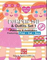 Pumpkin Doll & Outfits Pattern Set 1