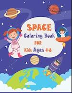 Space Coloring Book for Kids Ages 4 to 8