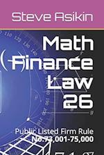 Math Finance Law 26