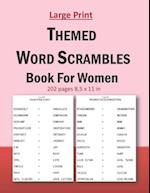 Large Print Themed Word Scrambles Book For Women