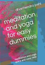 meditation and yoga for easy dummies