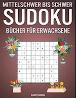 Mittelschwer Bis Schwer Sudoku Bücher für Erwachsene
