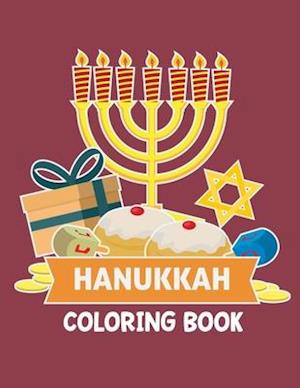 Hanukkah Coloring Book: Activity Book for Jewish Children Ages 3-8 (Large 8.5x11 inch format, one sided pages) for Chanukkah Celebration Hebrew School