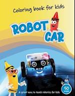 Robot Car Coloring Book for kids