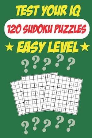 Test Your IQ: 120 Sudoku Puzzles - Easy Level: 62 Pages Book Sudoku Puzzles - Tons of Fun for your Brain!