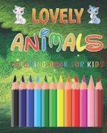 Lovely Animals Coloring Book For Kids