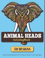 Animal Heads Coloring Book