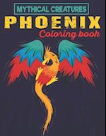Mythical Creatures Phoenix Coloring Book