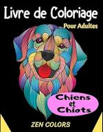 Livre de Coloriage pour Adultes Chiens et Chiots Zen Colors