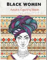 Black women Adults Coloring Book