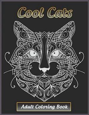 Cool Cats Adult Coloring Book