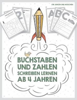 Buchstaben und Zahlen schreiben lernen ab 4 Jahren, für Jungen und Mädchen