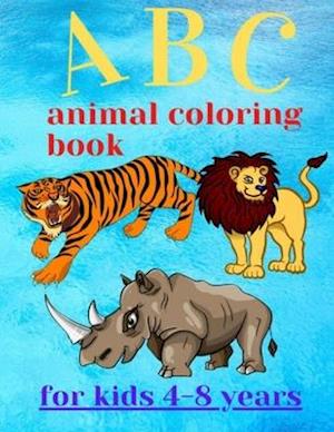 ABC animal coloring book for kids 4-8 years