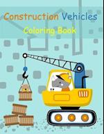 Construction Vehicles Coloring Book