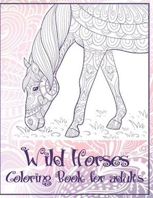 Wild Horses - Coloring Book for adults