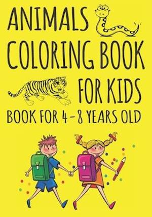 Animals Coloring Book For Kids - Book for 4-8 Years Old