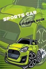 Sports car coloring book