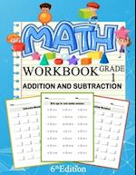 Math Addition And Subtraction Workbook Grade 1 6th Edition