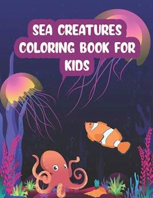 Sea Creatures Coloring Book For Kids