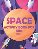 Space Activity Book For Kids Ages 4-8