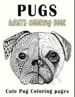 PUGS Adults Coloring Book