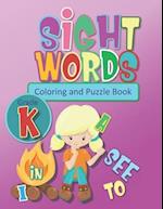 Sight Words Coloring and Puzzle Book