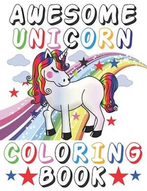 Awesome Unicorn Coloring Book