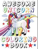 Awesome Unicorn Coloring Book