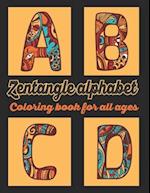 Zentangle Alphabet Coloring Book For All Ages