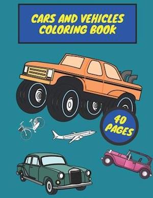 Cars And Vehicles Coloring Book