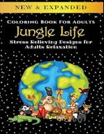 Jungle Life - Adult Coloring Book