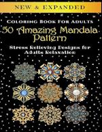 50 Amazing Mandala Pattern - Adult Coloring Book