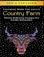 Country Farm - Adult Coloring Book