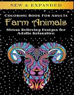 Farm Animals - Adult Coloring Book