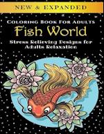 Fish World - Adult Coloring Book