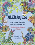 Alebrijes arte popular Mexicano libro para colorear No2