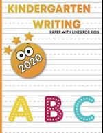 kindergart writing paper with lines for kids