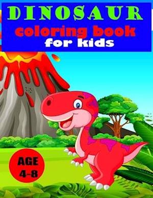 Dinosaur Coloring Book for Kids age 4-8