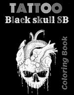 TATTOO Black skull SB Coloring Book